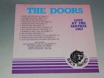 □ THE DOORS ドアーズ LIVE AT THE MATRIX 1967 CD BLACK PANTHER_画像6