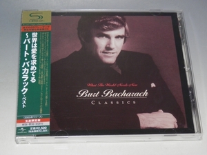 □ SHM-CD BURT BACHARACH 世界は愛を求めてる~バート・バカラック・ベスト 帯付CD UICY-91028