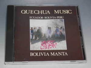 □ BOLIVIA MANTA ボリビア・マンタ QUECHA MUSIC 輸入盤CD/*盤キズあり
