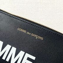 新品 コムデギャルソン HUGE LOGO ロゴ 財布 ウォレット コインケース ポーチ SA8100HL 黒 ブラック Wallet COMME des GARCONS 送料無料_画像3