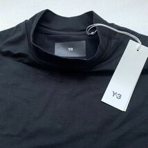 新品 2023SS Y-3 ワイスリー MOCK NECK TEE モックネック 長袖 Tシャツ S 定2.14万 黒 ブラック H44787 メンズ Y3 カットソー 送料無料_画像5