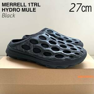 新品 メレル MERRELL 1TRL HYDRO MULE ハイドロ ミュール サンダル シューズ 27㎝ メンズ 黒 ブラック US9 限定 送料無料