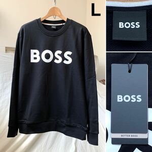 L Новый босс босс Logo Logo Sweat Men Black Black Hugh Boss Boss Hugo Boss Soleri 02 2023 Тренер бесплатная доставка