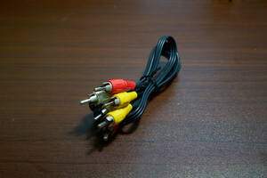 RCA cable RCA red yellow white cable!! * secondhand goods *