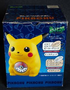 ポケモン　ピカチュ　おしゃべりめざまし時計　レトロ　セイコークロック（株）製　　★中古品★