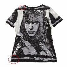 ジャンポールゴルチエJean Paul GAULTIER PARIS フェイスプリントTシャツ 黒白40_画像7