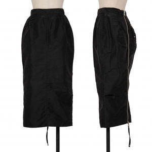 Jean-Paul Gaultier famJean Paul GAULTIER FEMME nylon double zipper skirt black 40 [ lady's ]