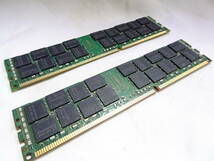 美品 SAMSUNG サーバー用 メモリー PC3L-10600R DDR3L-1333 1枚16GB×2枚組 合計32GB 両面チップ Registered ECC 動作検証済_画像4