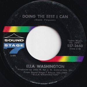 Ella Washington Doing The Best I Can / Sweeter And Sweeter Sound Stage 7 US SS7-2650 204847 ソウル ファンク レコード 7インチ 45