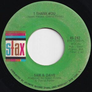 Sam & Dave I Thank You / Wrap It Up Stax US 45-242 204852 SOUL ソウル レコード 7インチ 45