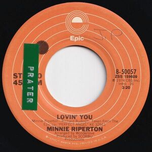 Minnie Riperton Lovin' You / The Edge Of A Dream Epic US 8-50057 204898 SOUL ソウル レコード 7インチ 45