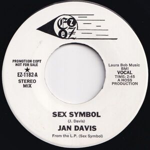 Jan Davis Sex Symbol (Stereo) / (Mono) EZ US EZ-1182 204953 ROCK POP ロック ポップ レコード 7インチ 45