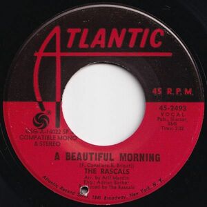 Rascals A Beautiful Morning / Rainy Day Atlantic US 45-2493 204996 ROCK POP ロック ポップ レコード 7インチ 45