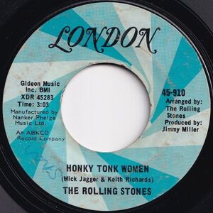 Rolling Stones Honky Tonk Women / You Can't Always Get What You Want London US 45-910 205038 ロック ポップ レコード 7インチ 45