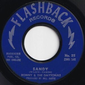 Ronny & The Daytonas Sandy / (Instrumental) Flashback US No. 25 205113 ROCK POP ロック ポップ レコード 7インチ 45