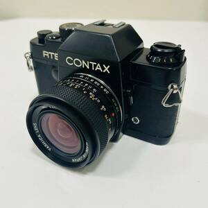 【BW 1823】 CONTAX コンタックス RTS レンズ YASHICA ヤシカ ML 28mm 1:2.8 一眼レフ フィルムカメラ 動作未確認 現状品