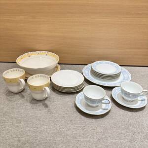 【TOA-2920a】 1円～ Noritake ノリタケ レースウッド トゥルーラブ ディズニーウェディング カップ＆ソーサー プレート 皿 現状保管品