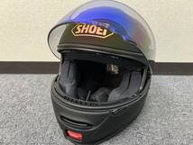 【DK-20957YB】SHOEI ショウエイ ショーエイ NEOTEC2 ネオテック2 マットブラック システムヘルメット Mサイズ 保存袋・純正シールド有_画像6