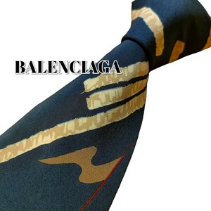 ★BALENCIAGA★　バレンシアガ　ネイビー系　総柄　イタリア製