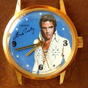 激レア★1977年 エルヴィス・プレスリー 17石 ビンテージ手巻き腕時計 ミュージシャン 歌手 ロックンロール