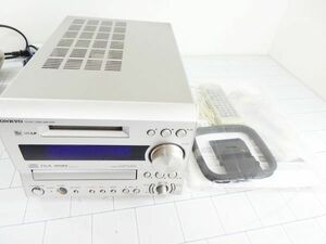 ONKYO オンキョー CD/MDチューナーアンプ FR-X7A 取説 リモコン AM FMアンテナ付 メンテ パーツ取に 説明文必読願います！