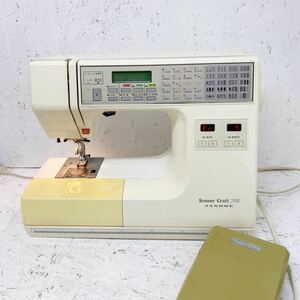 6 JANOME Sensor Craft 7000 ジャノメ ミシン 通電はOK 現状渡し Sensor ハンドクラフト コンピューターミシン 