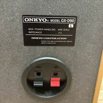 10 ONKYO WAVIO アンプ内蔵スピーカー 15W+15W GX-D90(Y) /木目 【現状販売】_画像7