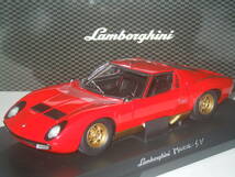 S=1/18☆京商:KYOSHO製 LAMBORGHINI MIURA P400 SV(RED):ランボルギーニミウラ P400 SV(レッド)絶版希少・未使用新品！_画像1