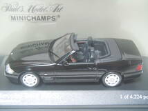 S=1/43☆PMA製 Mercedes-Benz 500SL/R129(Black):メルセデス・ベンツ500SL/R129(ブラック)ロールバー可動・未使用品！_画像2