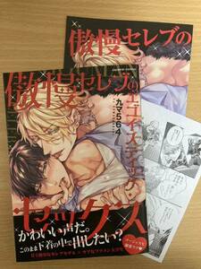 BL 11月新刊「傲慢セレブのエゴイスティックセックス」九マ５６４ アニメイト限定リーフレット付き 初版 1.5cm