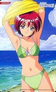  Tokimeki Memorial 2 telephone card .no under light ( swimsuit Ver.) [ time memory ... summer Konami KONAMI * free shipping have ]