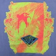 M/古着 半袖 ビンテージ Tシャツ 90s オーシャンパシフィック OP サーフィン 胸ポケット付き コットン クルーネック 薄紫系 パープル 7OF_画像3
