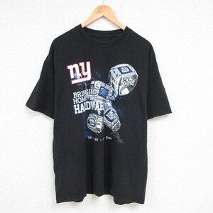 XL/古着 リーボック REEBOK 半袖 ブランド Tシャツ メンズ NFL ニューヨークジャイアンツ チャンピオンリング 大きいサイズ コットン 3OF