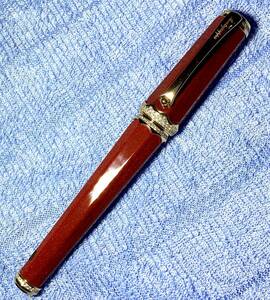  Montegrappa fountain pen pikola18 pure gold rose Gold diamond worldwide limitation 77ps.@nibM