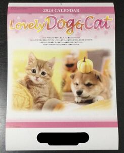 2024年 壁掛けカレンダー★Lovely Dog & Cat ラブリー ワンちゃん & ネコちゃん カレンダー★