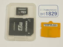 ◆カメラ1829◆ オリンパス　MASD-1（microSDカードアダプター）とSDアダプター と 1GBのmicroSDカード 作動確認済み Used ～iiitomo～_画像8