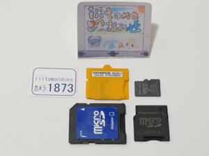 ◆カメラ1873◆ オリンパス MASD-1（microSDカードアダプター）とSDアダプタ と 2GBのmicroSDカード のセット 作動確認済 Used ～iiitomo～