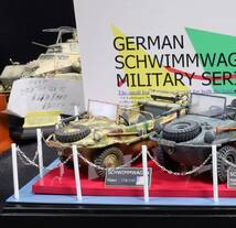 1/35 ドイツ陸軍 シュヴィム・ワーゲン 展示台(3台セット）ジオラマ 制作完成品_画像3