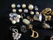 ＊100円～【訳あり】Christian Dior/NINA RICCI/Courreges/GIVENCHY/MIKIMOTO/他 有名ブランド 片方イヤリング26点&ピアス6点 32点＊M-90_画像7