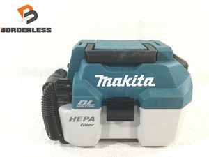 ☆中古品☆makita マキタ 18V 乾湿両用 業務用 充電式集じん機 VC750D 本体のみ 掃除機/クリーナー 81131