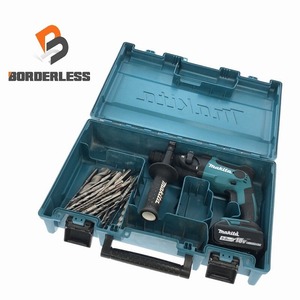 ☆中古品☆makita マキタ 18V 16mm 充電式ハンマドリル HR165D 5.0Ahバッテリー1個(BL1850B) ケース付 コードレス ハンマードリル 82993