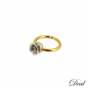 POMELLATO Pomellato nude small ring PAB4030O6000000TB white topaz K18PG K18WG lady's ring ring 