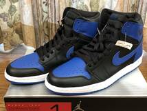 NIKE AIR JORDAN 1 RETRO BLACK/ROYAL BLUE 2001年 136066-041_画像2