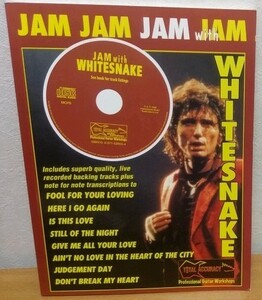 ギタースコア Jam With Whitesnake　ホワイトスネイク ミッキー・ムーディ ジョン・サイクス スティーヴ・ヴァイ 送料無料