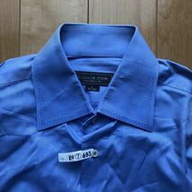 タカキュー 長袖シャツ ドレスシャツ 557-1-14 メンズ L ブルー スーツ 仕事_画像3