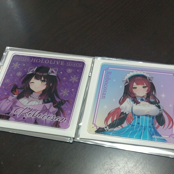 hololiveローソンアクリルコースター ロボ子さん2種
