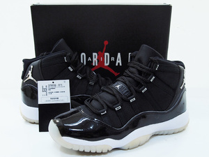 美品 23.5cm 定価22000円 NIKE AIR JORDAN 11 RETRO GS JUBILEE エアジョーダン11 レトロ ジュビリー ブラック BLACK ナイキ 378038-011 F