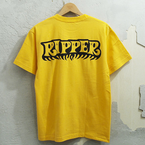 新品 Ripper Magazine NO MERCY 斬捨御免 Tシャツ リッパーマガジン ROLLER イエロー M Fの画像1