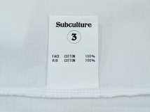 新品 POP UP 限定 SC SubCulture WING T-SHIRT Tシャツ TEE サブカルチャー 白 ホワイト WHITE 3 L F_画像3