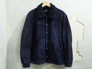 希少 M TENDERLOIN T-SADDLE SUEDE JKT サドルスエード ジャケット スウェード INK BLUE インクブルー テンダーロイン FT